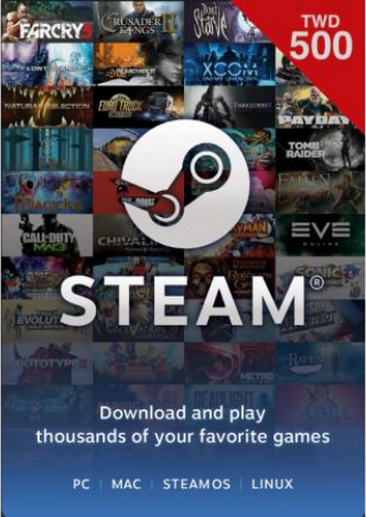 Steam 500 元台幣錢包 蒸氣卡/爭氣卡