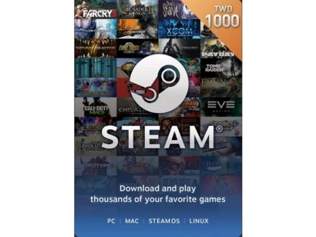 Steam 1,000 元台幣錢包 蒸氣卡/爭氣卡