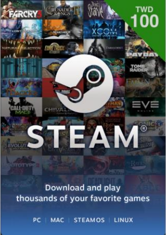 Steam 100 元台幣錢包 蒸氣卡/爭氣卡